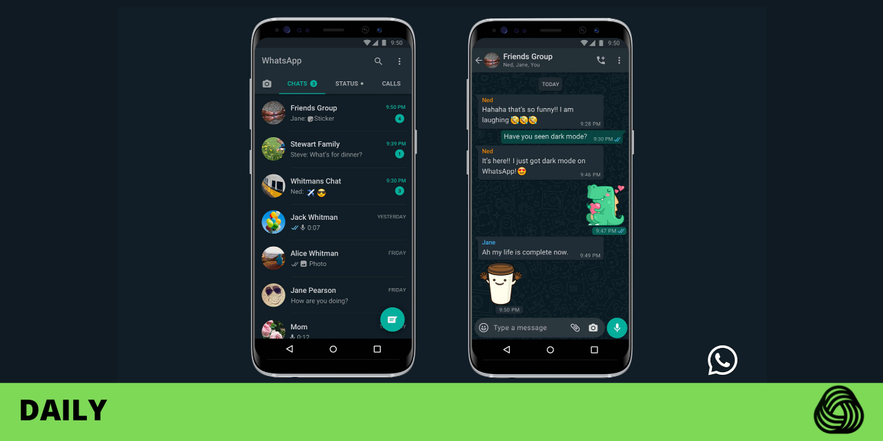 WhatsApp Introduces Dark Mode Designed to Reduce Eye Strain.