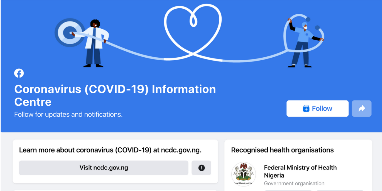 Facebook introduces COVID 19 Information Center in 17 Africa Countries.