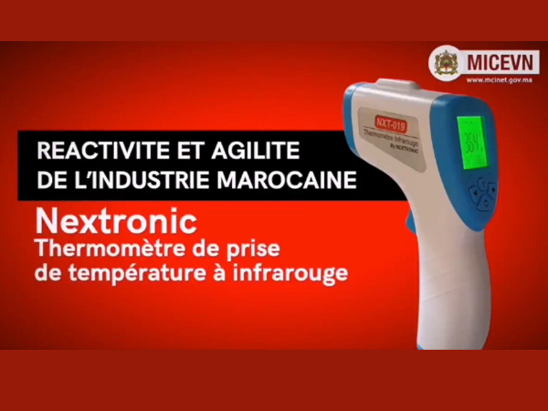 Moroccan startup, Nextronic produces its Infrared Thermometer.