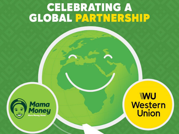 Mama Money partners Western Union to allow customers transfer money across the world.