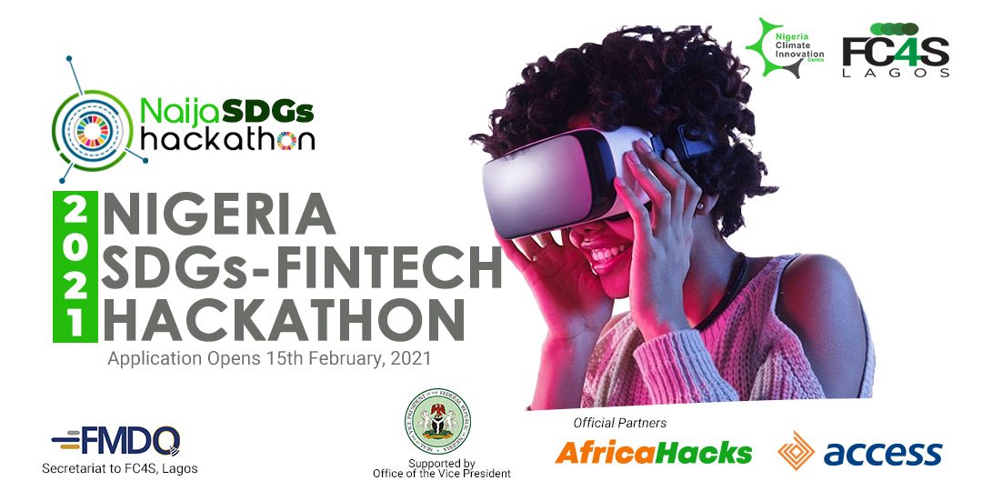 ICYMI: APPLY FOR NIGERIA’S SDGS FINTECH HACKATHON