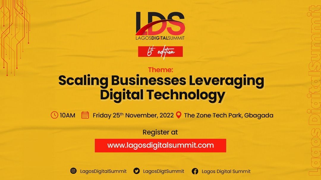 Lagos Digital Summit (LDS) to hold 6th edition, features key industry professionals 