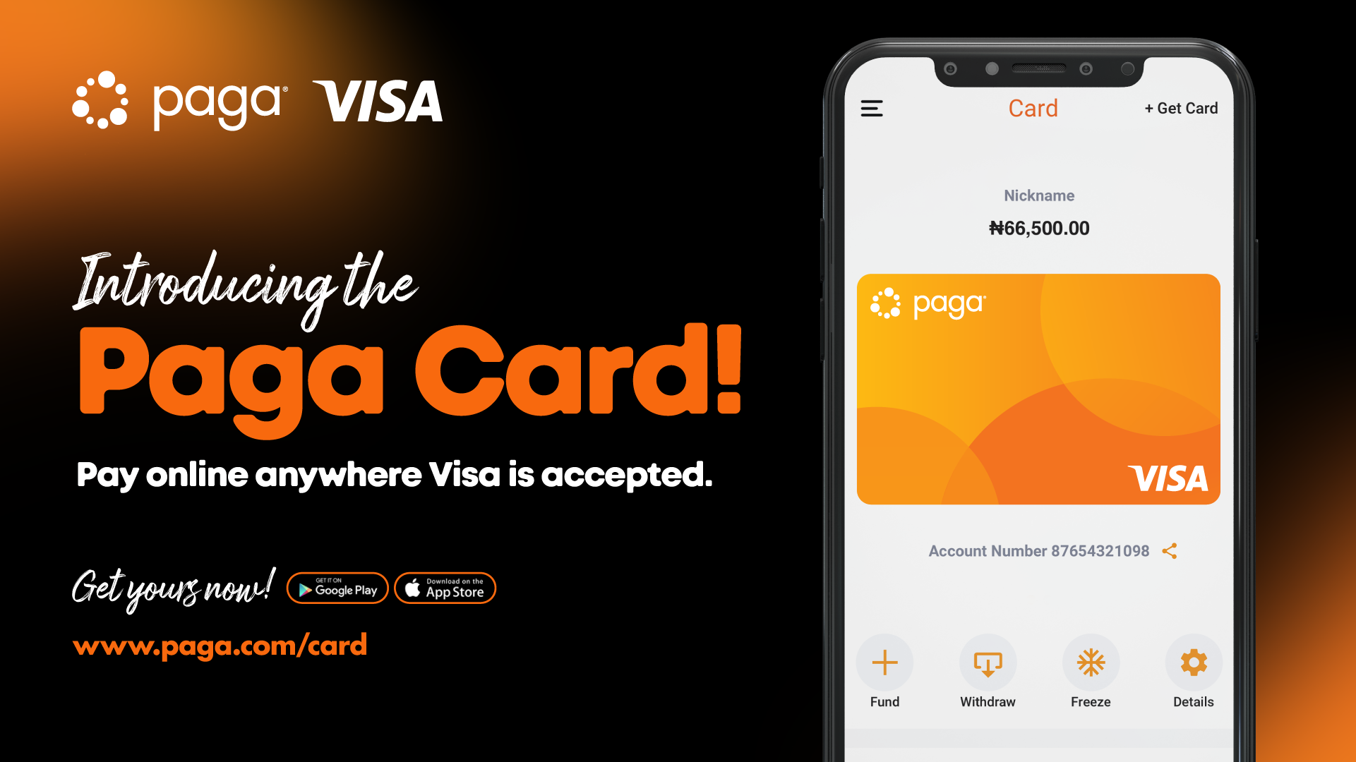 Paga, partners with Visa, launches Naira virtual and physical cards 