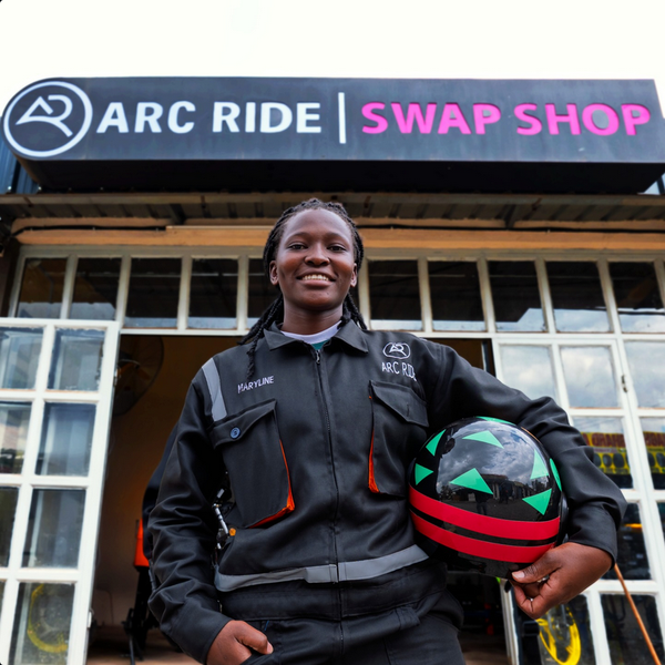 Caption for image: “Arc Ride’s battery-swapping station in Nairobi — a key part of its clean mobility infrastructure now set for regional expansion.”