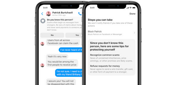 Facebook introduces new Messenger to prevent online scams.