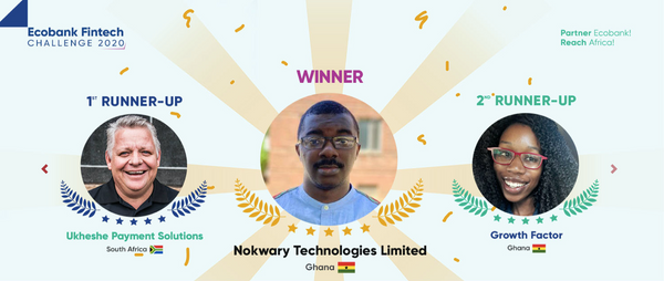 Ghanaian startup, Nokwary Technologies emerges winner at Ecobank Fin-tech Challenge 2020, taking home $10,000.