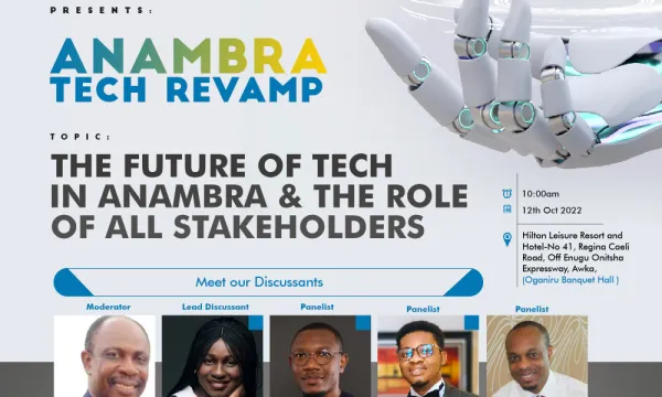 Anambra State, Nigeria Tech Revamp Event To Hold on October 12