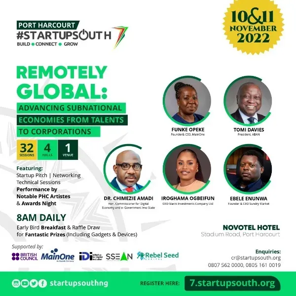 #StartupSouth To Hold 7th Edition In Port Harcourt