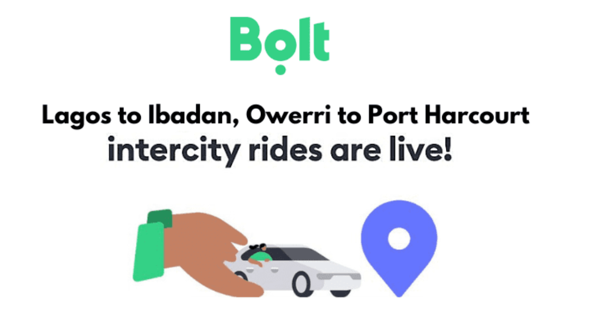 Bolt Nigeria Launches the First RideHailing InterCity Service, Offers